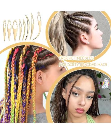 8 Pcs Interlocking Tool Set for Locs with Velvet Bag - Dreadlock Crochet Needle Kit for Easy Hair Tightening - Ideal for Sisterlocks and Interlocks - Gold - Buy Online on GoSupps.com