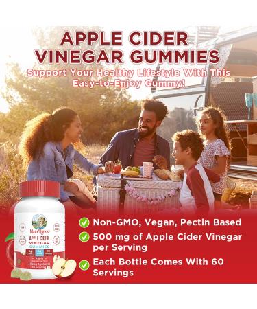 Mary Ruth's Apple Cider Vinegar Gummies 60 CT - Organic ACV Supplement - Buy Online on GoSupps.com