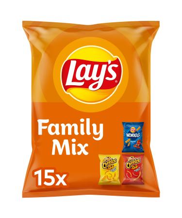 Lay's family mix 15 mini chips bags
