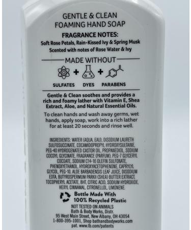 Bath and Body Works Rose Water & Ivy Foaming Hand Soap 2-Pack - 8.75 fl oz - Buy Online on GoSupps.com