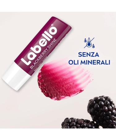 Labello Blackberry Shine Baume l vres 4 8 g baume l vres color avec ar me de m re baume l vres hydratant 24H avec ingr dients naturels et pigments de couleur - Buy Online on GoSupps.com