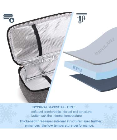 ALLCAMP Insulin Cooler Travel Case - Diabetic Medication Cooler with 4 Ice Pack - Portable & Reusable Grey - Medium Size - Buy Online on GoSupps.com