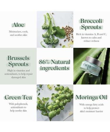 Farm Rx Super Greens Moisturizing Cooling Gel - Vegan Oil-Free Gel Moisturizer - 90ml - Buy Online on GoSupps.com