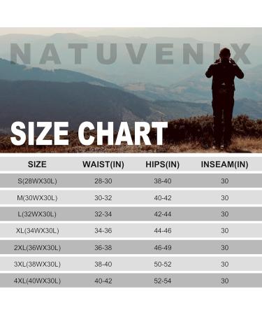 Natuvenix Men's Hiking Pants - Lightweight Water-Repellent Trekking Trousers Fast-Drying & Stretch Work Pants in Khaki (40W / 30L) - Buy Online on GoSupps.com
