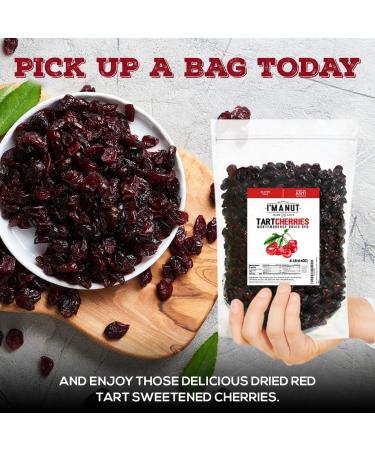 Dried Cherries 4 LB (64oz) Resealable Bag  Tart (Sour) Montmorency Variety - /sweetened 4.0 Pounds - Buy Online on GoSupps.com