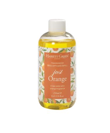 Hassett Green London - Just Orange - Fragrance Oil Reed Diffuser Refill - Larger Size 250ml Bottle