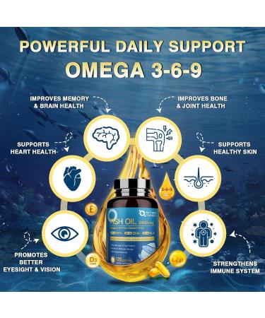 NATURE TARGET Triple Omega 3 6 9 Fish Oil 2400mg - 120 SoftGels  - Buy Online on GoSupps.com