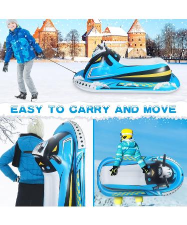 COKWEL Inflatable Snow Sled for Kids and Adults - Snow Tube with Reinforced Handles | Ideal Winter Toy for Thanksgiving & Christmas - Buy Online on GoSupps.com