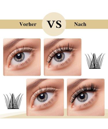 Shop Sparkle-D 12mm Individual Eyelash Clusters - D Curl DIY Eyelash Extensions for Stunning Eye Makeup - Buy Online on GoSupps.com