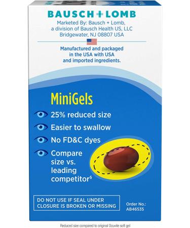 Ocuvite Adult 50+ Eye Vitamins - 90 Soft Gels for Vision Support & Health - Buy Online on GoSupps.com