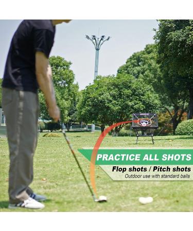 SENSECLUB Indoor Golf Chipping Net with Mat and Practice Balls - Perfect Golf Target for Backyard Swing Game - Great Golf Gift Idea - Buy Online on GoSupps.com