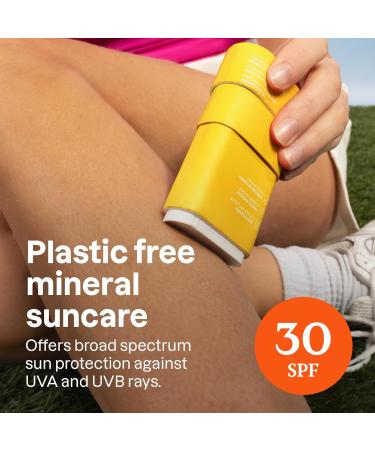 ATTITUDE Mineral Sunscreen Stick with Zinc Oxide SPF 30 EWG Verified Plastic-Free Broad Spectrum UVA/UVB Protection Dermatologically Tested Vegan Tropical 60 g - Buy Online on GoSupps.com
