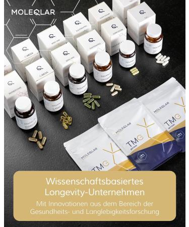  MoleQlar MoleQlar NAD Booster 60 Capsules - Dietary Supplement with Nicotinamide D-Ribose Apigenin Luteolin L-Tryptophan - NAD Rege - Buy Online on GoSupps.com