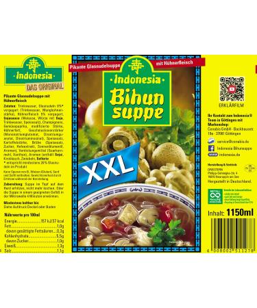 Indonesia Original Bihun Soup - Delicious Ready Meal with Chicken & Vegetables (Pack of 2 1150 ml) - Shop Internationally - Buy Online on GoSupps.com