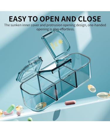 21 Cells Pill Organizer - Waterproof & Moistureproof Large Capacity Daily Case for Travel & Home Removable Compartments - Green - Buy Online on GoSupps.com