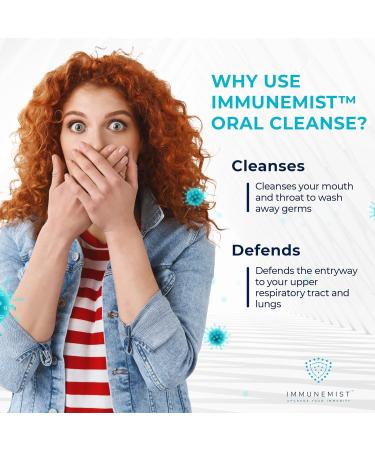 ImmuneMist Oral Cleanse - Iodine Throat Spray for Cold & Flu Relief - Oral Sore Throat Spray for Cough, Cleansing Against Bacteria, Germs, Viruses - Immune Support up to 250 Doses - Made in The USA - Buy Online on GoSupps.com