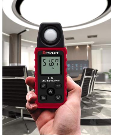 Triplett LT80 LED Light Meter - Measures up to 400,000 Lux / 40,000 Fc - Buy Online on GoSupps.com
