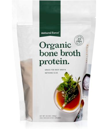 Natural Force Grass Fed Organic Whey Protein Powder Vanilla Flavor 16 oz Pure Organic Bone Broth Protein Powder 10.8 oz - Buy Online on GoSupps.com