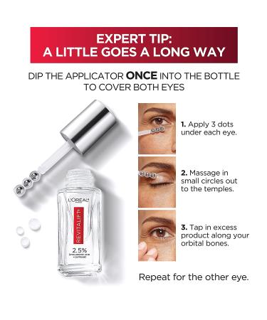 Revitalift Hyaluronic Acid + Caffeine Eye Serum | L'Oreal Paris Anti-Aging Moisturizer Sample - Buy Online on GoSupps.com