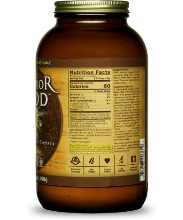 HealthForce SuperFoods Warrior Food Protein Powder - Vanilla Flavor - 500g | Premium Vegan Protein for Optimal Health - Buy Online on GoSupps.com