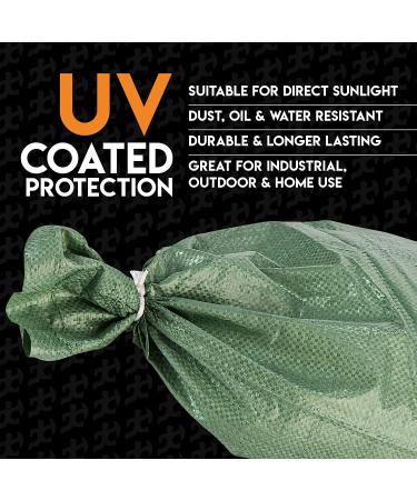 Green Empty Sand Bags with Ties 14 x 26 Bundle of 10 - Heavy Duty Woven Polypropylene for Floods, Photography, and More - Buy Online on GoSupps.com