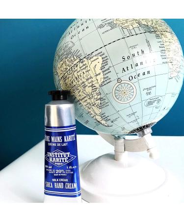 Institut Karit Paris Moisturizing and Repairing Hand and Nail Cream - Milk Cream 30 ml - Light and Non-Greasy for Dry Hands - Shea Butter Hand Cream - Buy Online on GoSupps.com
