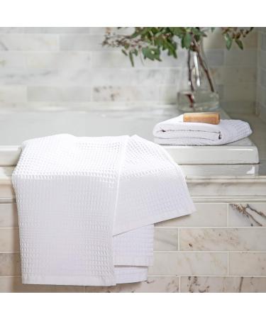 GILDEN TREE Waffle Towel 4 Pack Washcloths - Quick Dry Thin Exfoliating - Classic Style, White - Buy Online on GoSupps.com