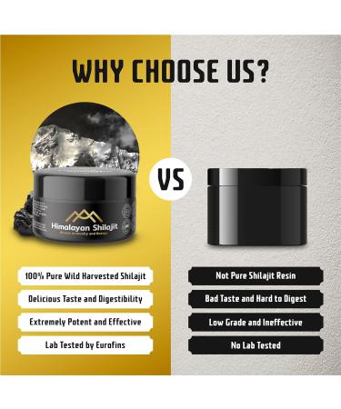 Organic Shilajit Resin Supplement | High Fulvic Acid | 100% Himalayan Origin | Boost Immunity & Energy | Vegan | 85+ Minerals - Buy Online on GoSupps.com