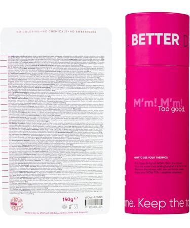  WOW TEA WOW TEA - Herbal Tea for Weight Loss | Detoxifying Tea - Body Cleansing and Bloating Relief | Ayurveda Wellness Tea + Tea Thermos with Infuser - 150g + 500ml | 100% Natural | Made in the EU - Buy Online on GoSupps.com