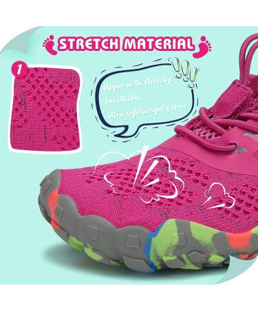 SAGUARO Kids Water Shoes - Boys Girls Barefoot Swim Aqua Beach Shoes 9.5 Toddler Pink Rose - Buy Online on GoSupps.com