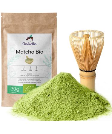 Chabioth Matcha Ecological Tasting Box 30 g + Chazen Smoothie from Japan