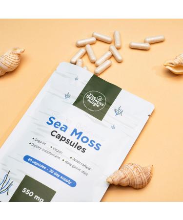  The Seamoss Jungle Sea Moss Essentials Bundle - 390ml Gel + 60 Capsules - Natural Superfood for Immune System Energy & Digestion - Buy Online on GoSupps.com