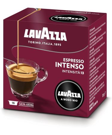  Lavazza Lavazza A Modo Mio Espresso Intenso 256 Coffee Capsules Espresso with Aromatic Notes of Cocoa and Spice Arabic and Robust Intensity 13/13 Medium Roast 16 Boxes of 16 - Buy Online on GoSupps.com