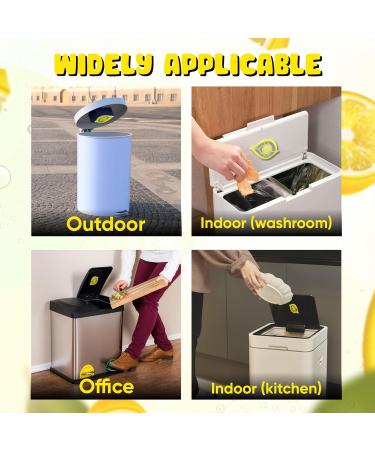 4x Garbage Can Freshener Odor Removers for Small Rooms Self-Adhesive Lemon & Apple Fragrance | Diaper Pail & Odor Control - Buy Online on GoSupps.com