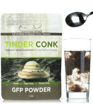 Good Feeling Products GFP Powder - Mushroom Supplement - Tinder Conk Powder Supplement - Immune Support Supplement for Men & Women