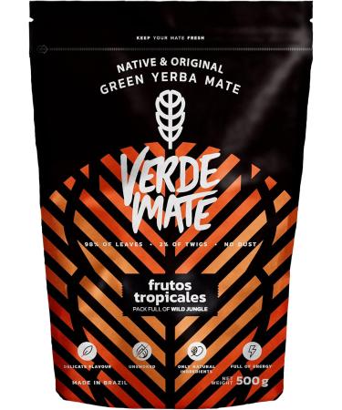 3 x 500 g Yerba Mat verte avec fruits | Verde Mate Energia stimulant 500 g | Verde Mate Frutos Tropicales exotique | Verde Mate Frutos del Bosque doux | Pour d butants et avanc s ! - Buy Online on GoSupps.com