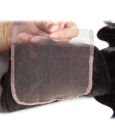 Body Wave Closure 14 Inch 4x4 HD Lace Closure Human Hair Free Part Lace Closure 100% Unprocessed Brazilian Virgin Human Hair Extensions 150% Density Remy Human Hair Pre Plucked Natural Black Wavy Closure 14 inch - Buy Online on GoSupps.com