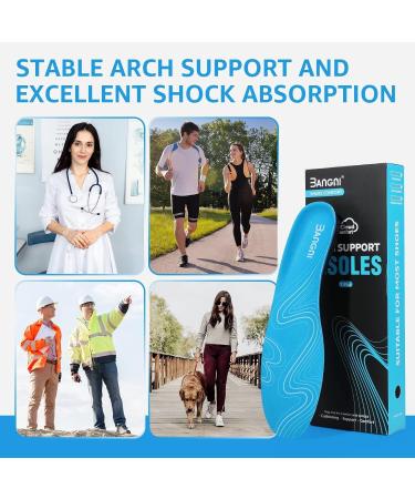 3ANGNI Plantar Fasciitis Insoles for Men & Women - Arch Support Orthotics for Foot Pain Relief Flat Feet & High Arch Heavy Duty Support for All-Day Comfort (XS Sizes 3-4.5 Men / 5-6.5 Women - Buy Online on GoSupps.com