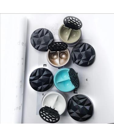 Lensbix Geometric Contact Lens Container - Futuristic 3D Design for Adults | Stylish Gift for Lens Wearers - NO20 Bronze - Buy Online on GoSupps.com