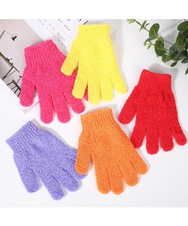 TINTAO Exfoliating Bath Gloves | Body Scrub Gloves for Spa & Shower | Skin Massage & Exfoliation | #W101 (Colored 01 - Buy Online on GoSupps.com
