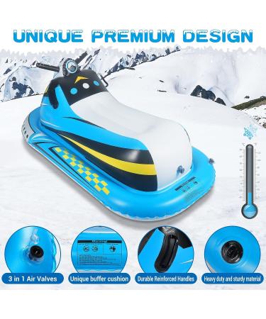 COKWEL Inflatable Snow Sled for Kids and Adults - Snow Tube with Reinforced Handles | Ideal Winter Toy for Thanksgiving & Christmas - Buy Online on GoSupps.com