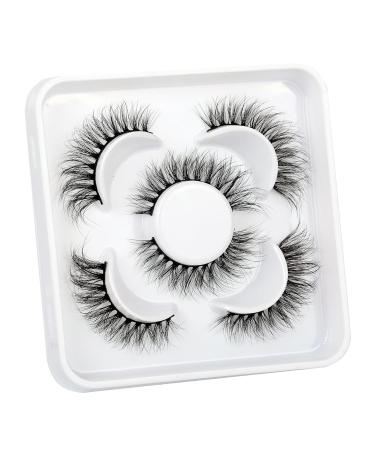 Shop Pooplunch Cat Eye False Eyelashes - Wispy Fluffy Faux Mink Volume Lashes (3 Pairs) - International Shipping Available - Buy Online on GoSupps.com
