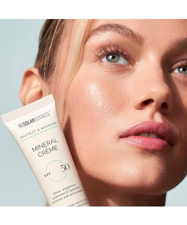 MDSolarSciences Mineral Cr me SPF 50 Sunscreen for Face and Body - Water-Resistant UV Protection with Zinc Oxide - Natural Matte Finish - 1.7 Oz - Buy Online on GoSupps.com