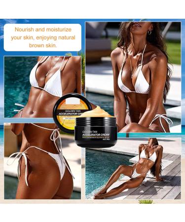 Tanning Accelerator Cream 50g Long Lasting Sunbed Cream Tanning Cream Intensive Tanning Gel Self Tanner Gel Effective in SunBeds Outdoor Sun Rapid Tanning Cream Achieve a Natural Tan - Buy Online on GoSupps.com
