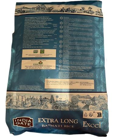 India Gate - Excel Extra Long Basmati Rice - 1 x 5 kg - Buy Online on GoSupps.com