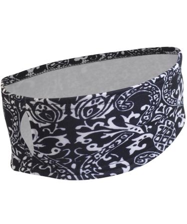 TrailHeads Women's Patterned Ponytail Headband - Black & White Black & White - Buy Online on GoSupps.com