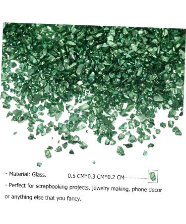 BIUDECO 1 Glass Chip DIY Charm Fillers Nail Art Accessories Shiny Nail Stickers Glass Charms Filling Nail Crushed Glass Nail Art Charms Glass Epoxy Fillers DIY Glass Fillers Manicure Charm 0.5X0.3cm Green - Buy Online on GoSupps.com