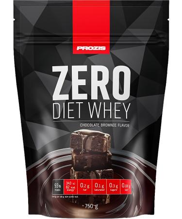 PROZIS Prozis Zero Diet Whey 750 g - Sugar Free Fat Free Protein - Various Tastes to Choose From - (Chocolate Brownie)