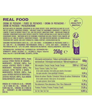 Pistachio Puree 750g nut&me | 100% roasted pistachios | No preservatives or additives | Gluten free | Sugar free | High in protein | Keto | Vegan | Pack 3 x 250g - Buy Online on GoSupps.com