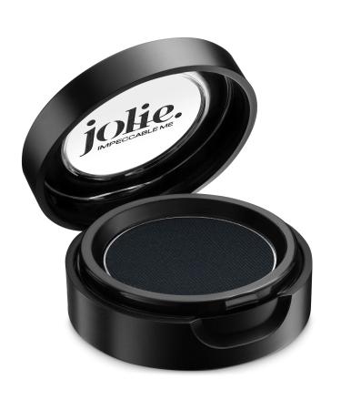Jolie Cosmetics Powder Pressed Matte Eyeshadows - Cruelty Free  Vegan  Single Pan Eyeshadow 1.48g Smokey Eyes (Blackest Black)